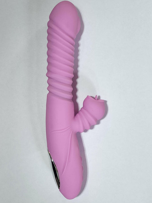 Vibrador con movimiento penetrante y estimulacion de clitoris - Sex Shop 502
